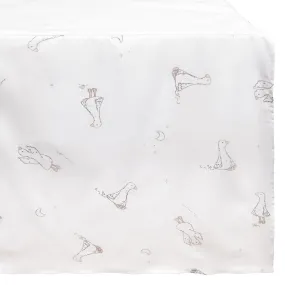 Crib bed skirt - Goose