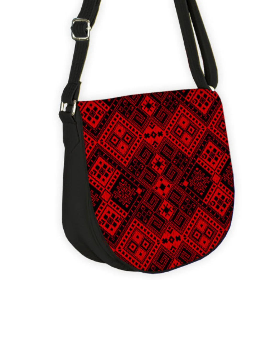 Cross Body Purse “Red and Black”