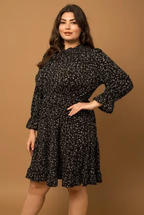 Curvy Dot Mini Dress