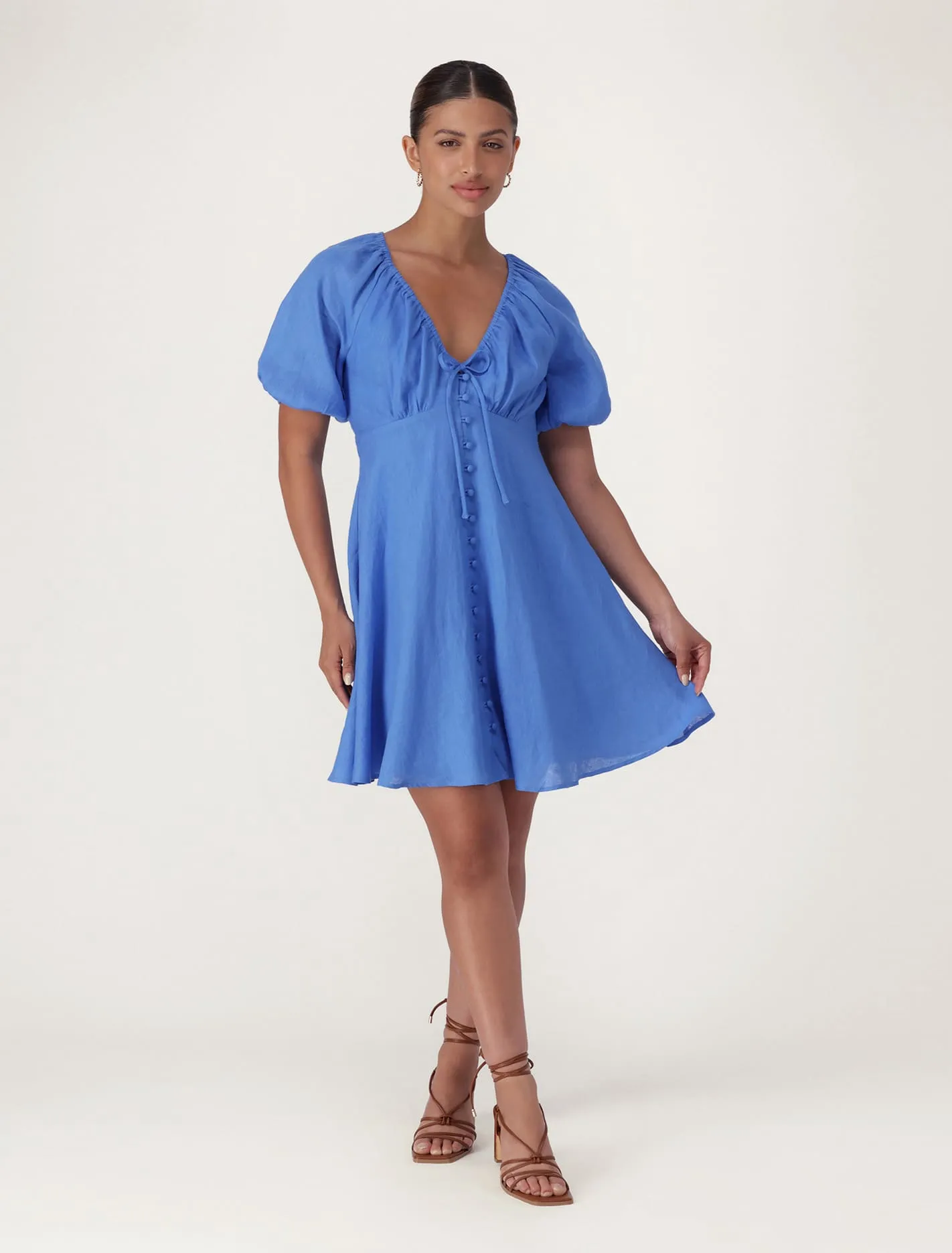 Darcie Ruched Bodice Mini Dress