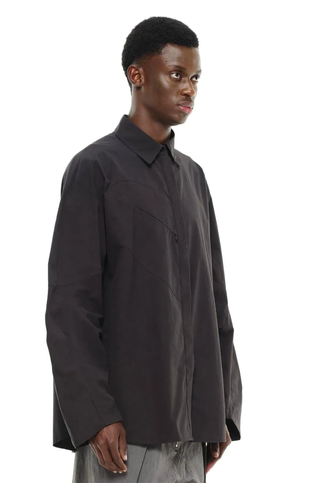 Dart Poplin Shirt Black