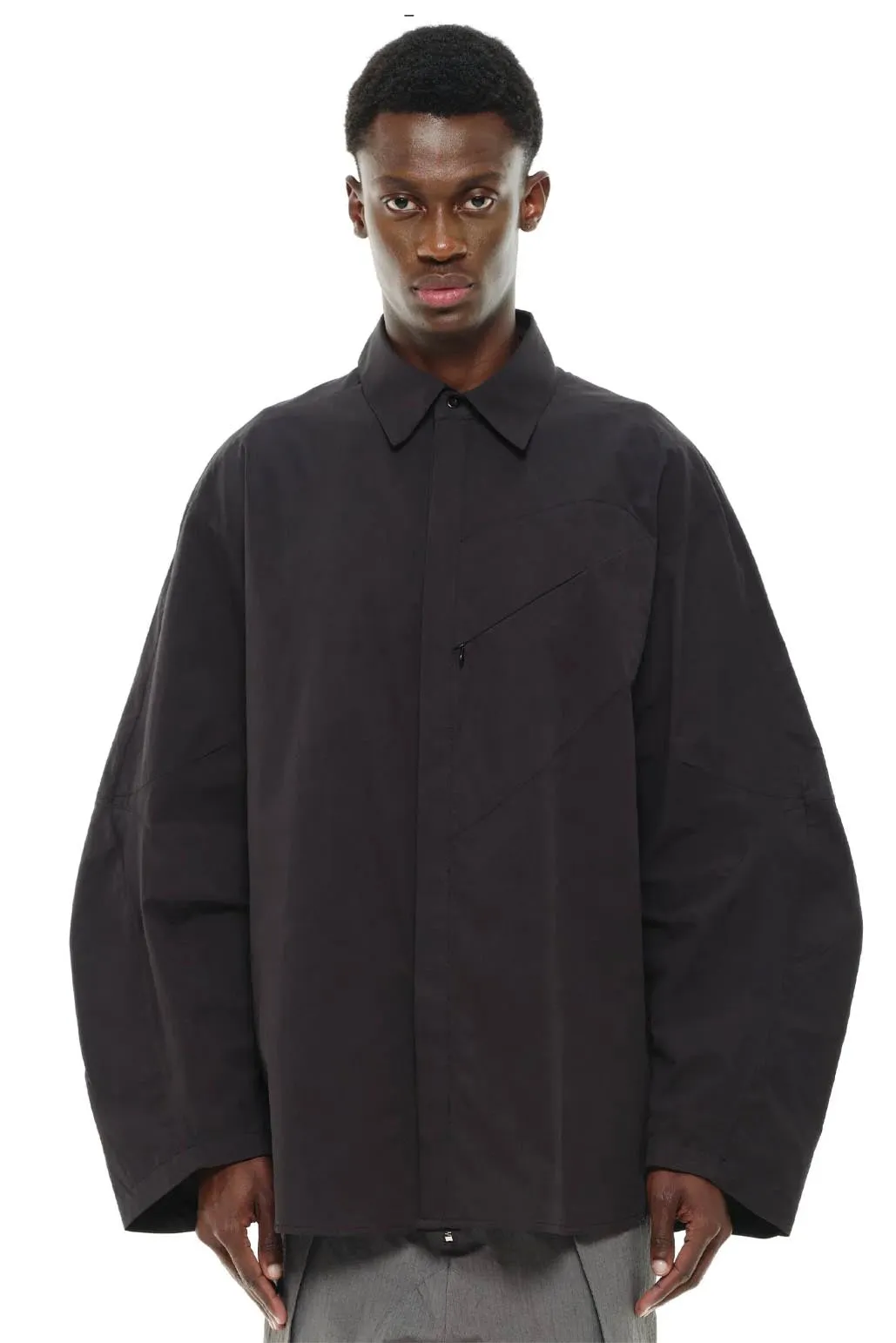 Dart Poplin Shirt Black