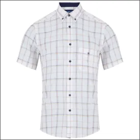 Dg's White Multi Check SS Shirt-