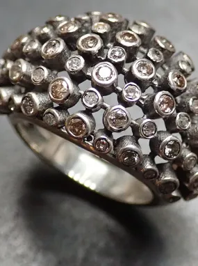 DOME CHAMPAGE DIAMONDS RING