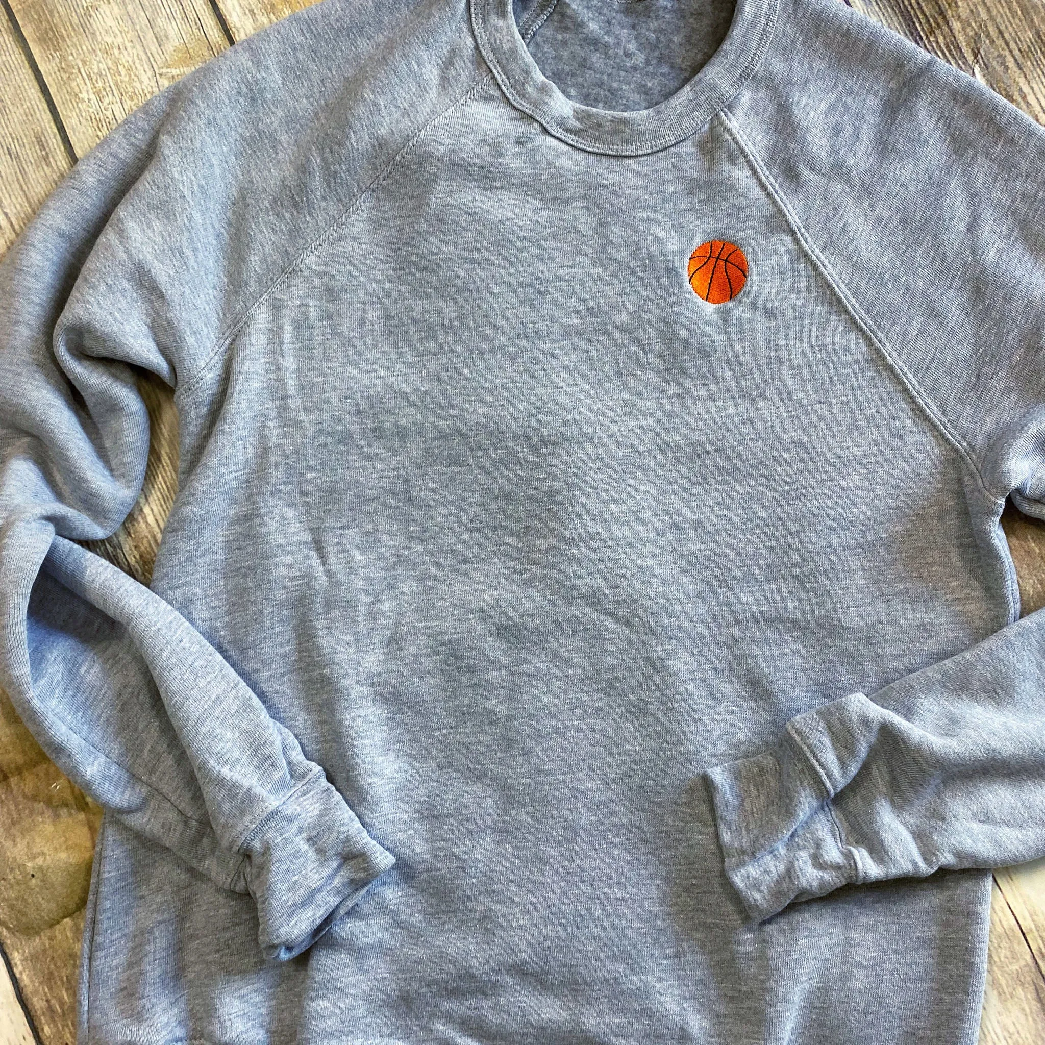 Embroidered Basketball Classic Sweatshirt