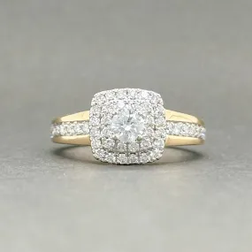 Estate 14K TT Gold 0.72ctw G-I/VS2-SI2 Diamond Engagement Ring