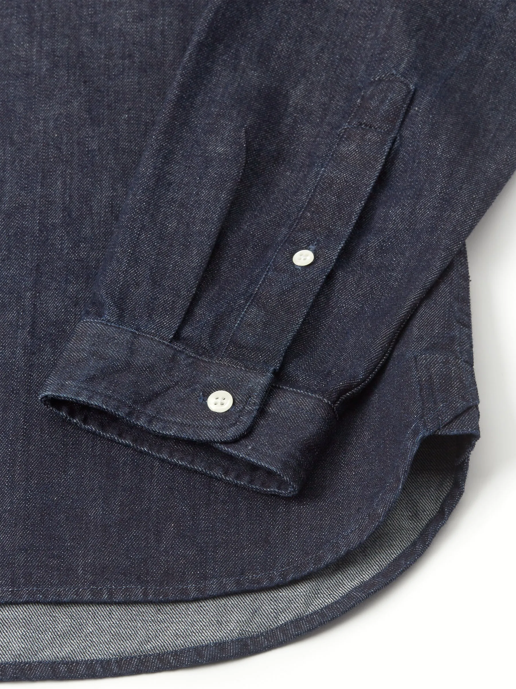 Eton Collar Shirt Mullins Denim Indigo Rinse