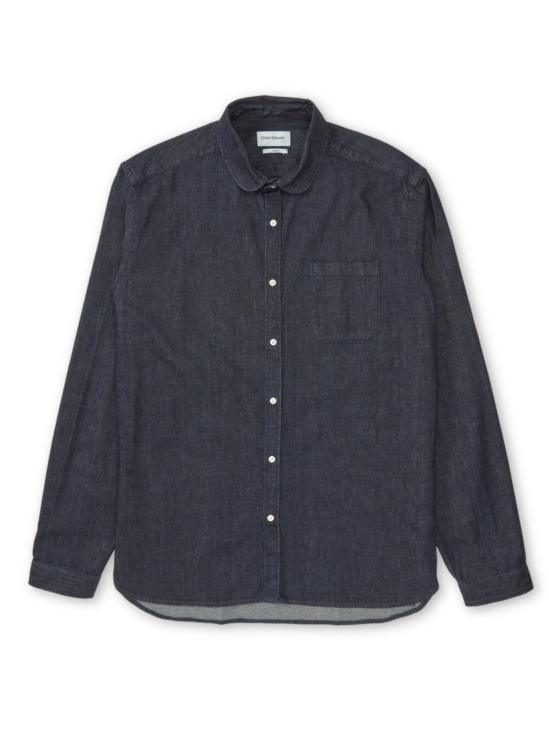 Eton Collar Shirt Mullins Denim Indigo Rinse