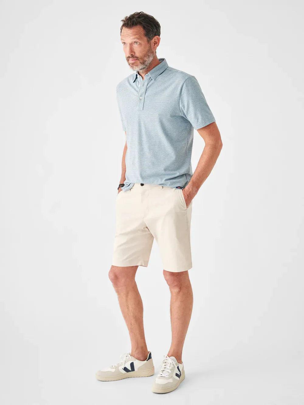 FAHERTY Movement Short Sleeve Polo