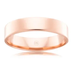 Flat Round 5mm - 18ct Rose Gold