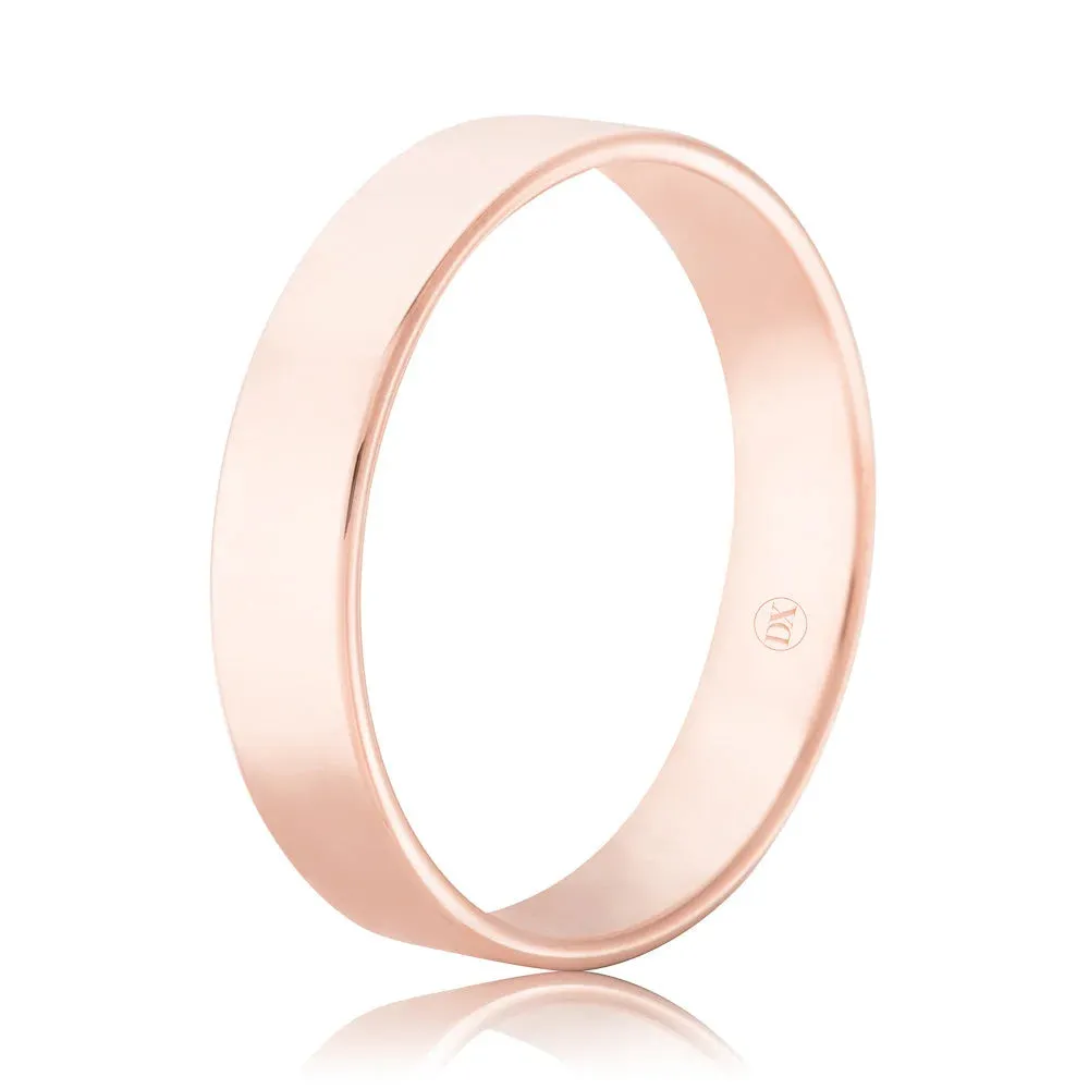 Flat Round 5mm - 18ct Rose Gold