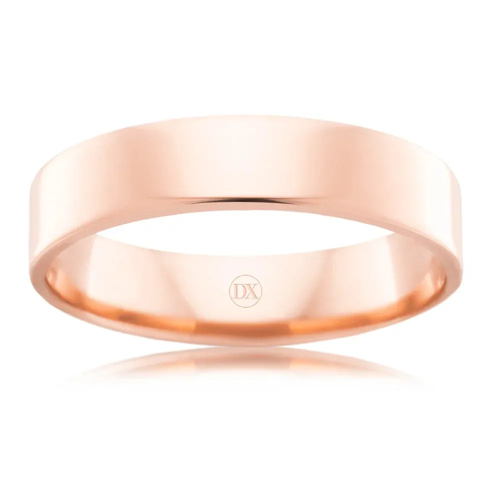 Flat Round 5mm - 18ct Rose Gold