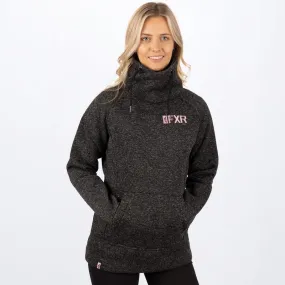 FXR Women's Ember Sweater Pullover Black Heather/Dusty Rose