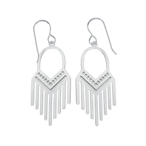 Geometric Fringe Earrings