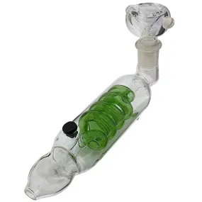 Glass pipe with a liquid chamber