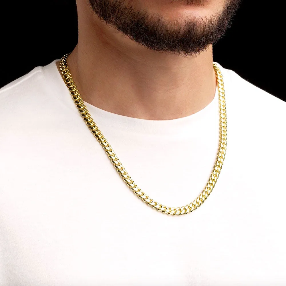 Gold Gods 8MM Miami Cuban Link Chain