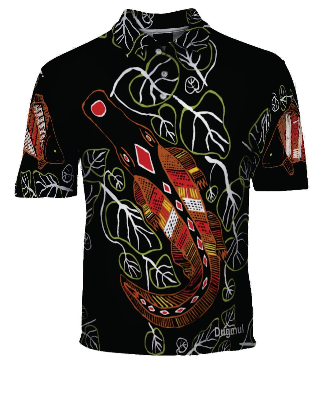 Graham Kenyon Polo Shirt - Dugmul Indigenous Art