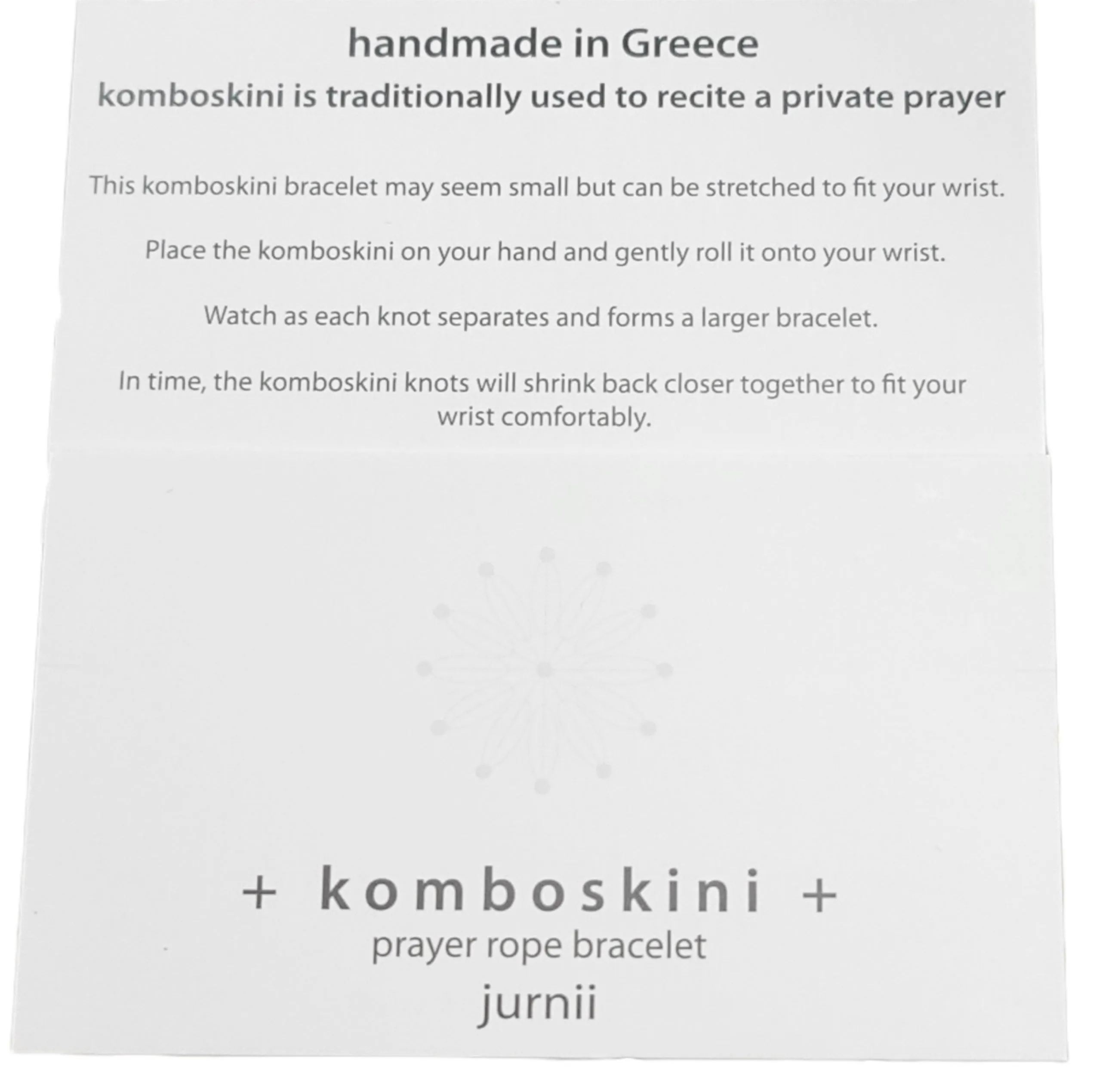 Greek Komboskini Cross Prayer Rope Bracelet ORANGE