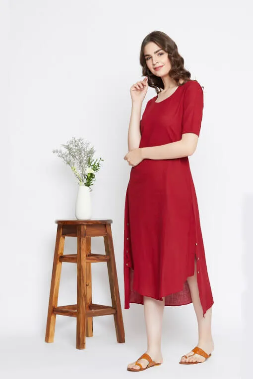 Gulaaz Dress – Red