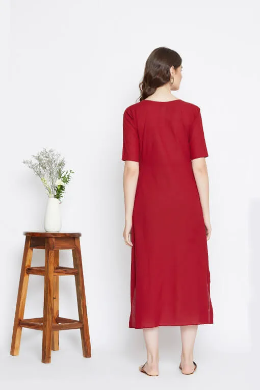 Gulaaz Dress – Red