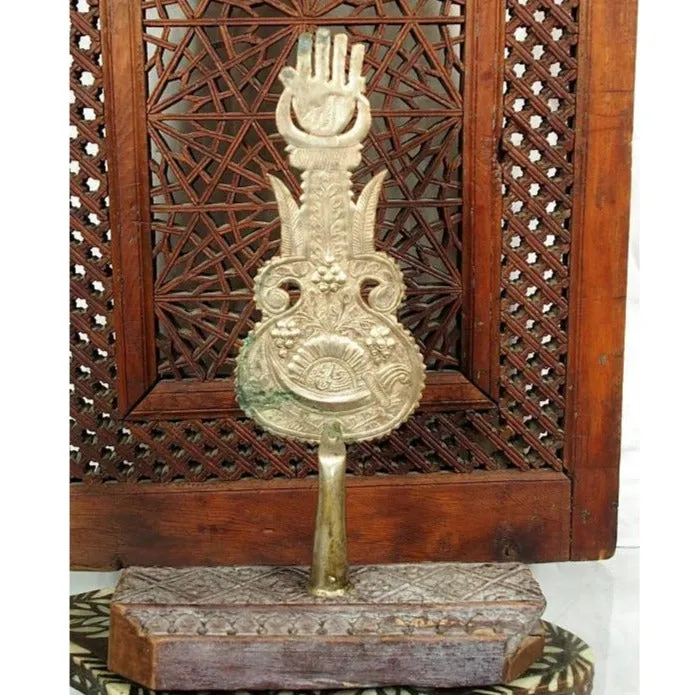 Hamsa Hand of Fatima Staff Standard Emblem Alam 1