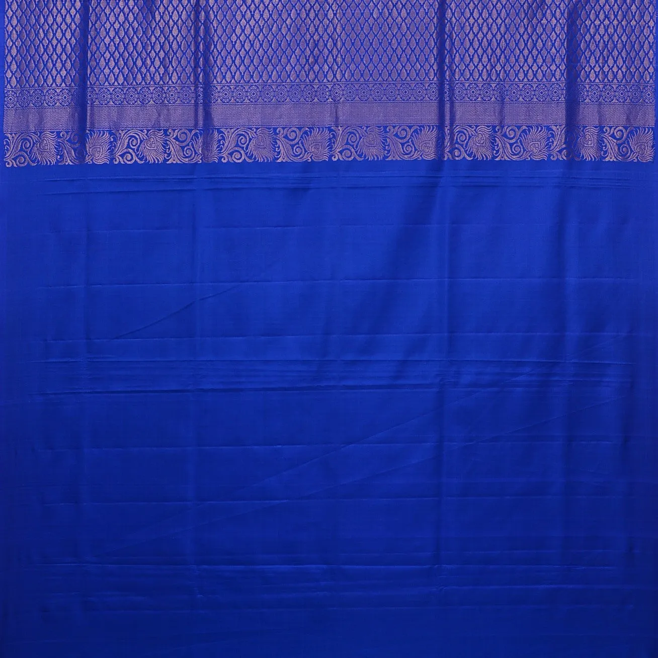 Handwoven Blue Soft Silk Saree - 446N010740DSJ