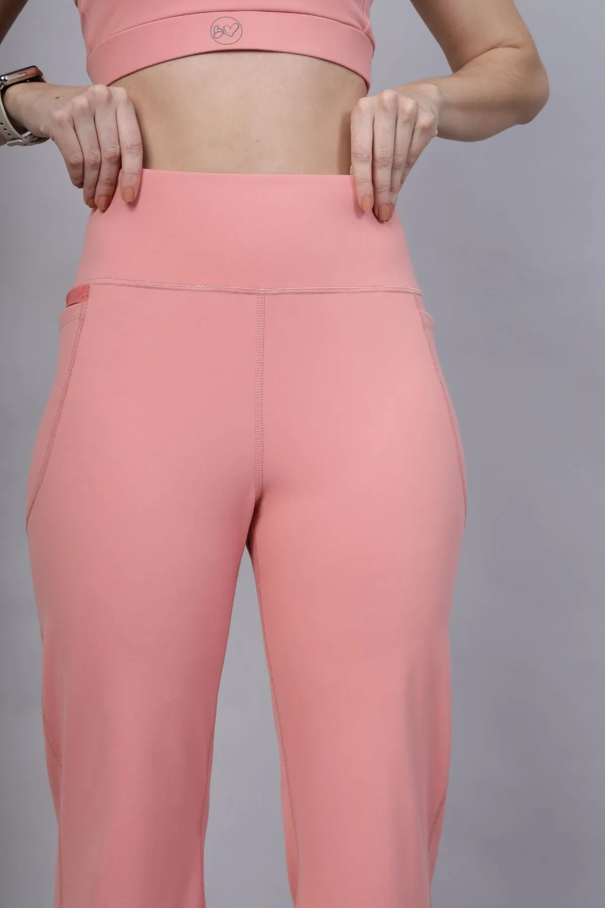 High Waisted Gentle Compression Carrot Postpartum Pants