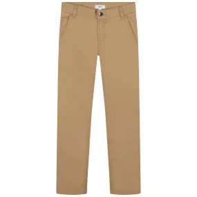 Hugo Boss Boys Twill Pants_ Stone J24763-262