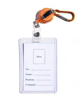 Id Badge Reel Holder Keychain