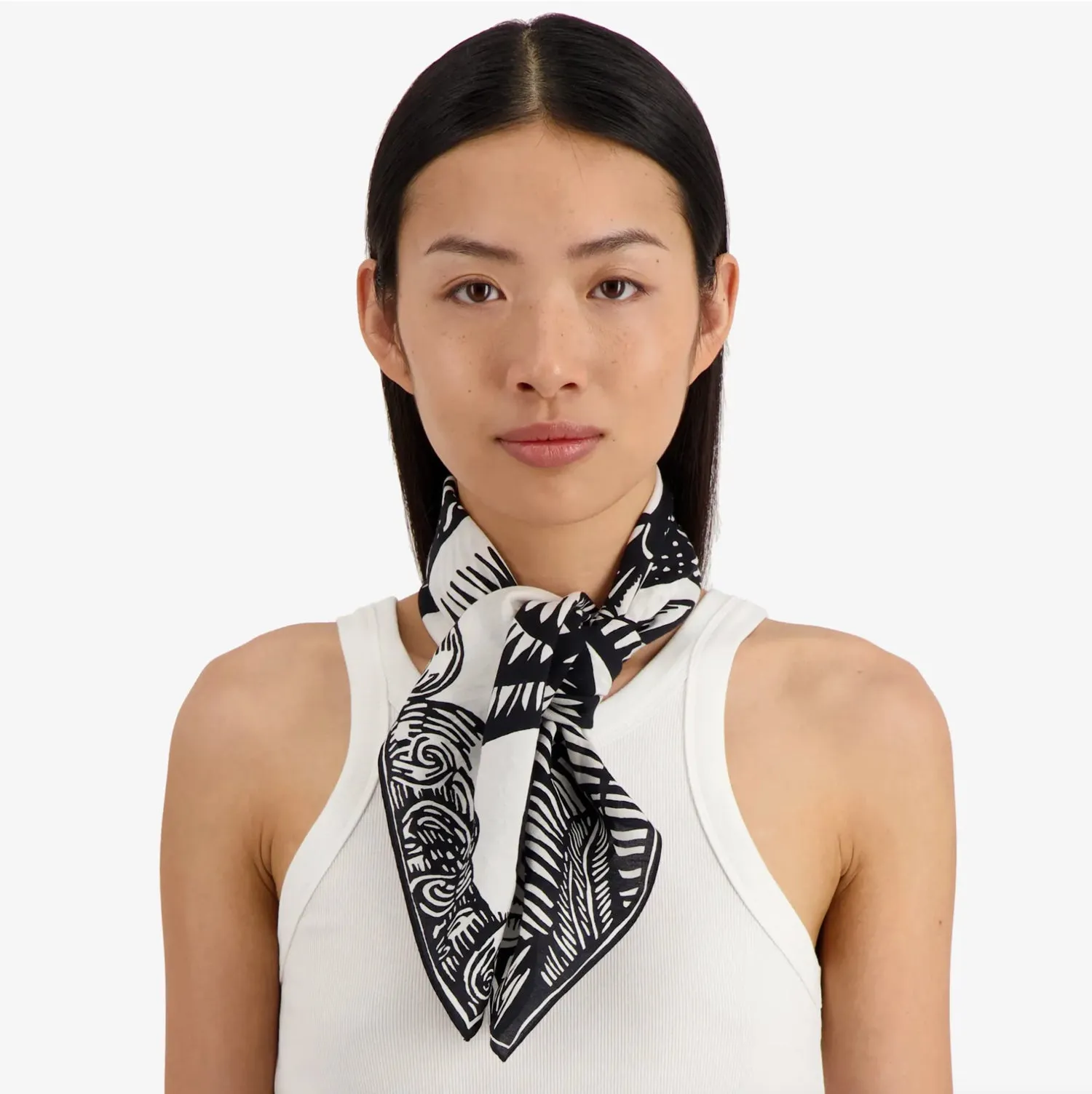 Inoui Editions - Square 65 Dufy Scarf in Black