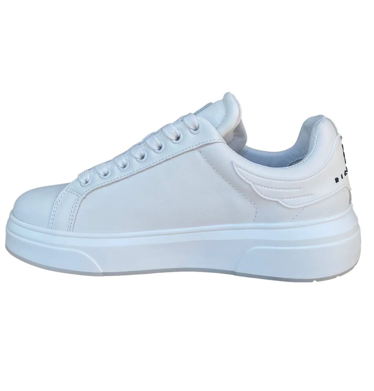 John Richmond men's leather sneakers shoe 22204/CP A white