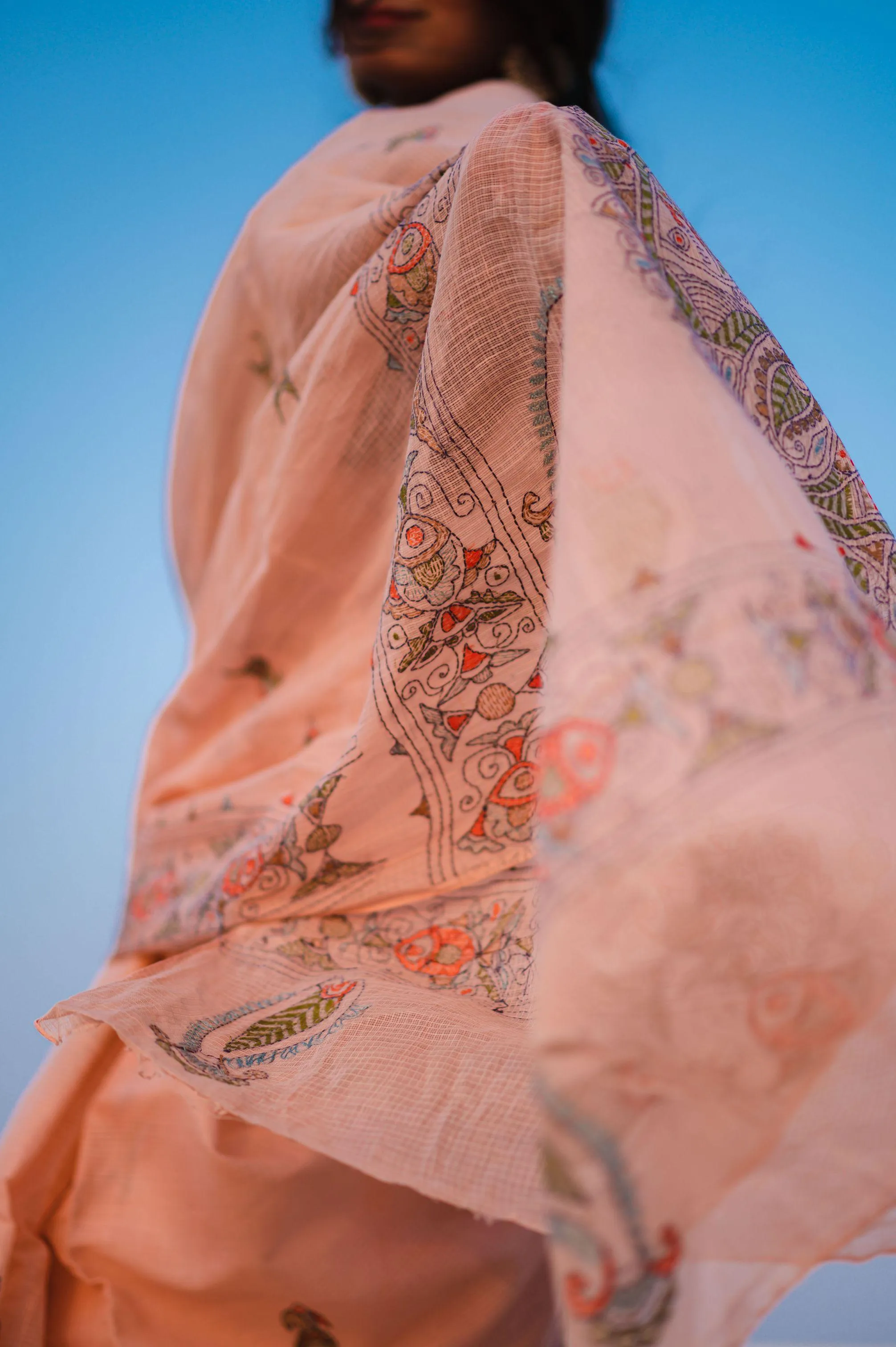 Kaisori Kota saree - Bagh Ahana  Kantha Kota saree