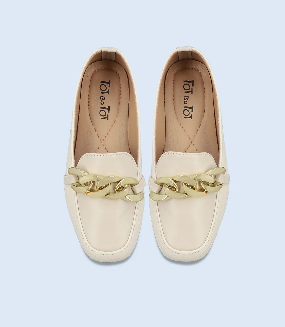 KG0056-OFF WHITE-Girls Casual Ballerina