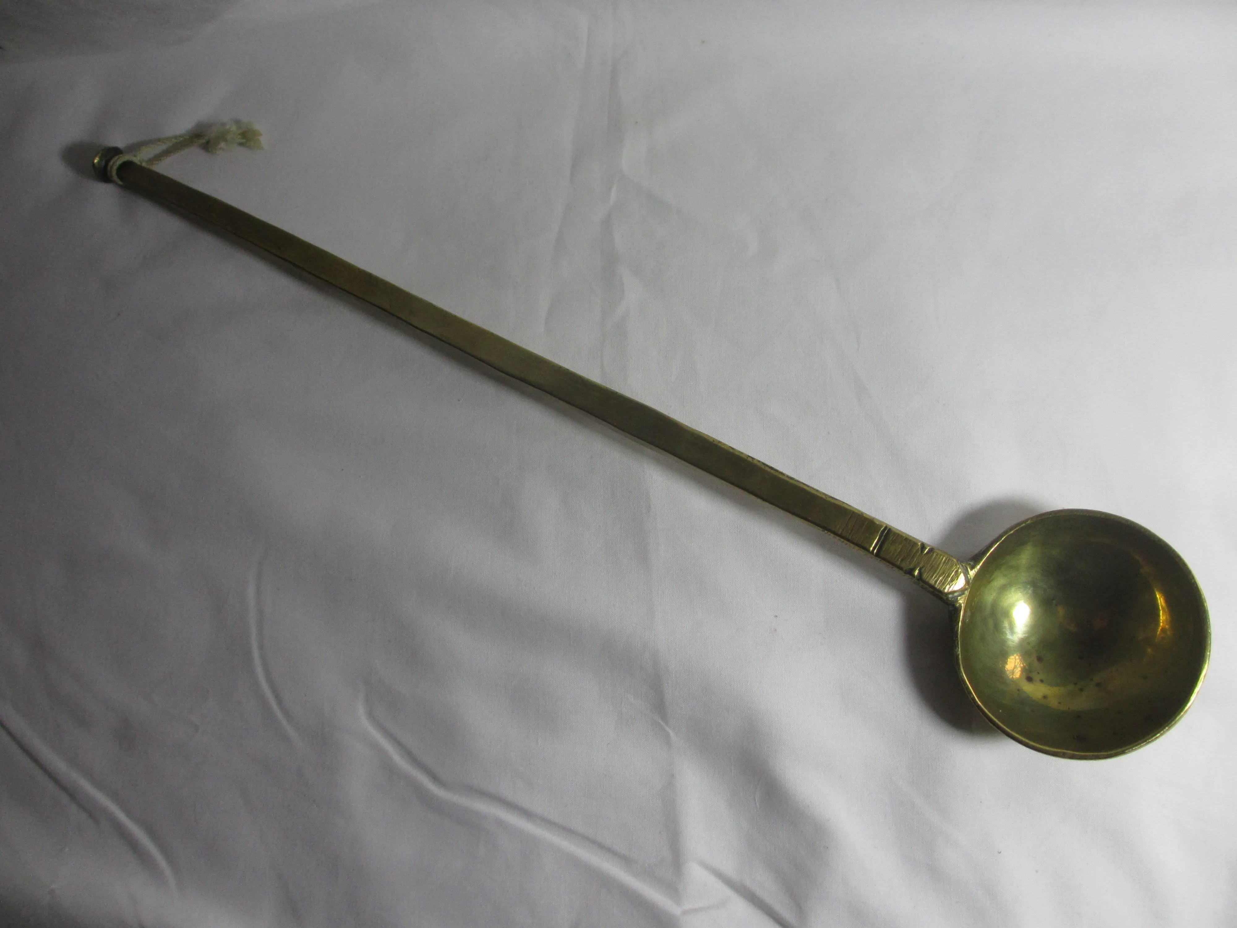 Large Brass Ladle Antique Victorian c1890