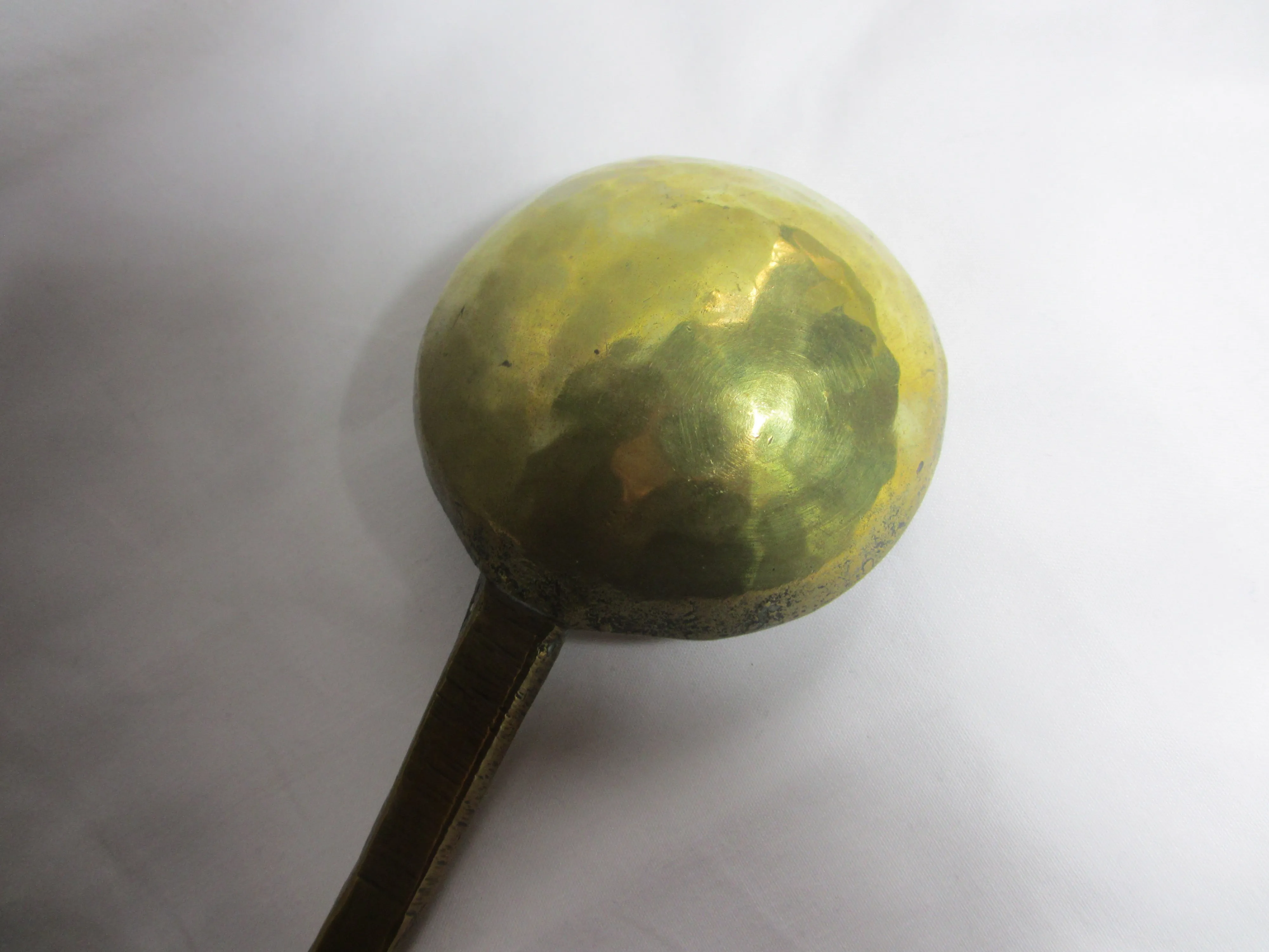 Large Brass Ladle Antique Victorian c1890