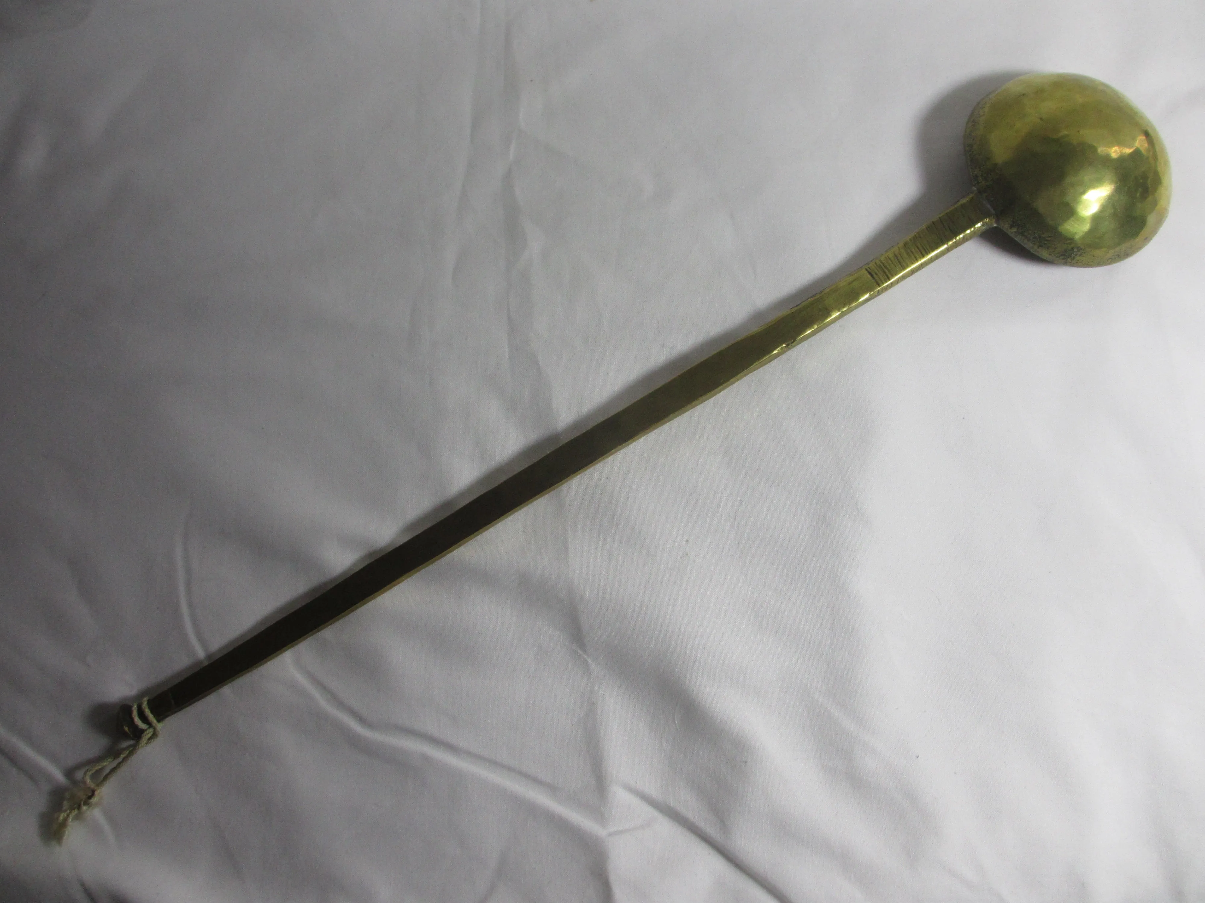 Large Brass Ladle Antique Victorian c1890