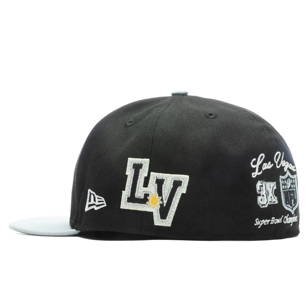 Letterman 59FIFTY Fitted - Las Vegas Raiders