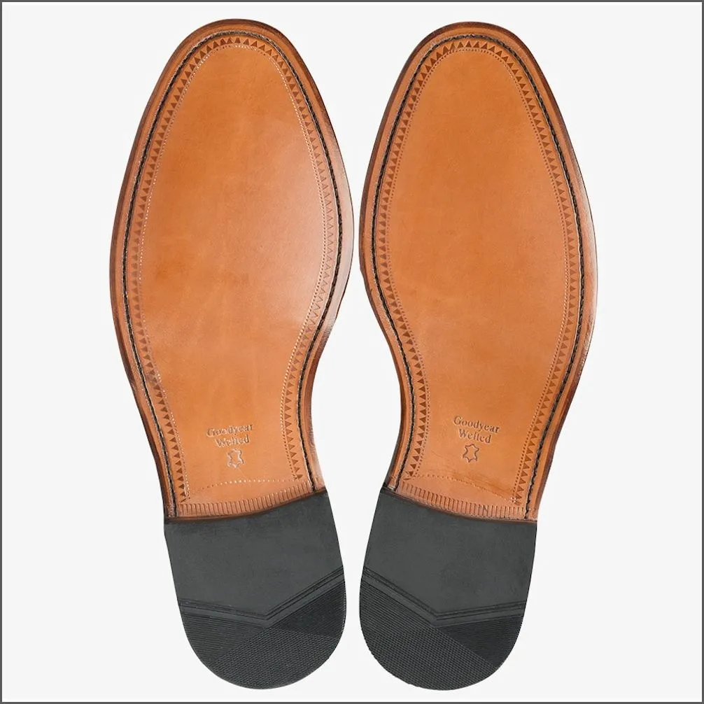 Loake Regal Black Plain Tie Shoe*