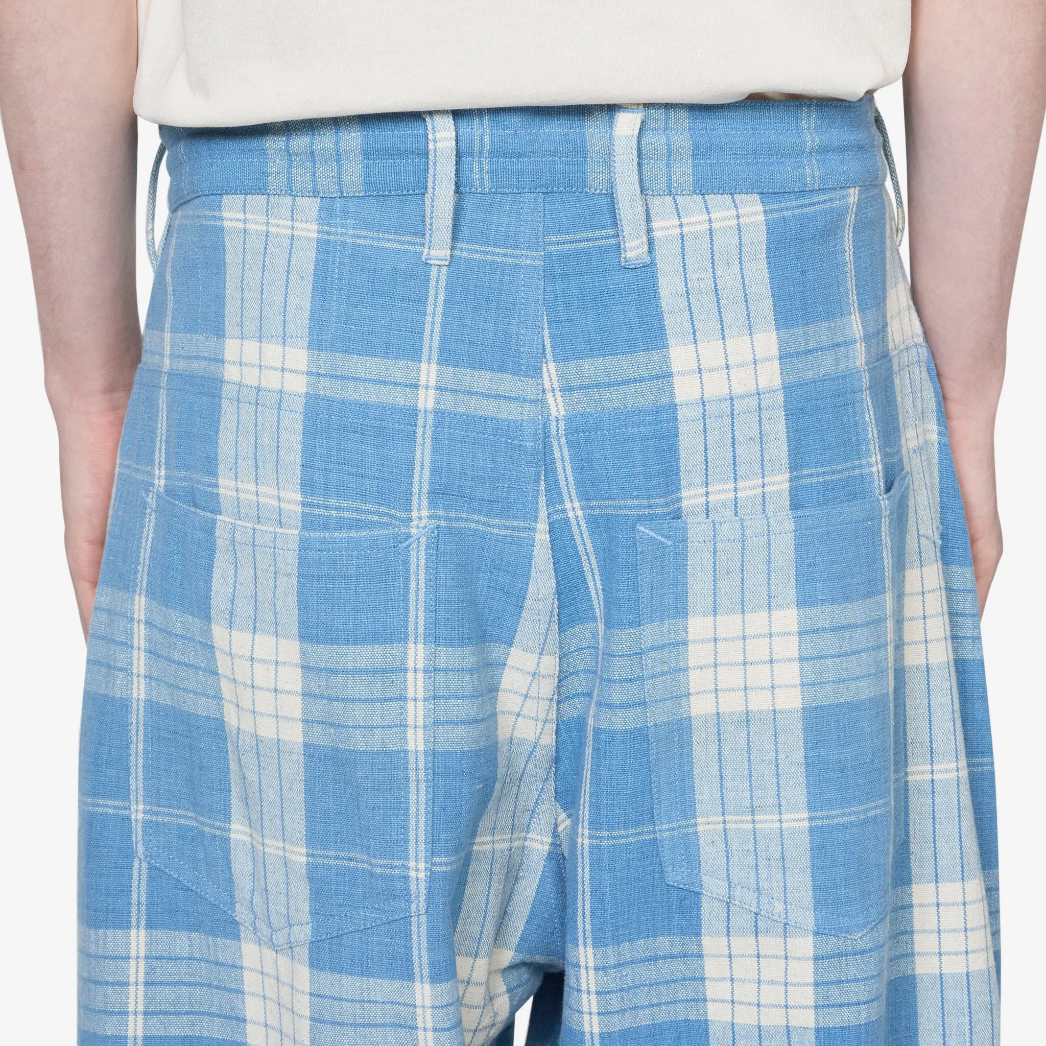 Lush Pant Indigo Ecru Check