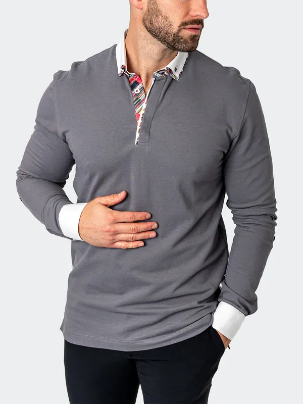 Maceoo Long Sleeves Polo | Polo NewtonSolidMirage Grey