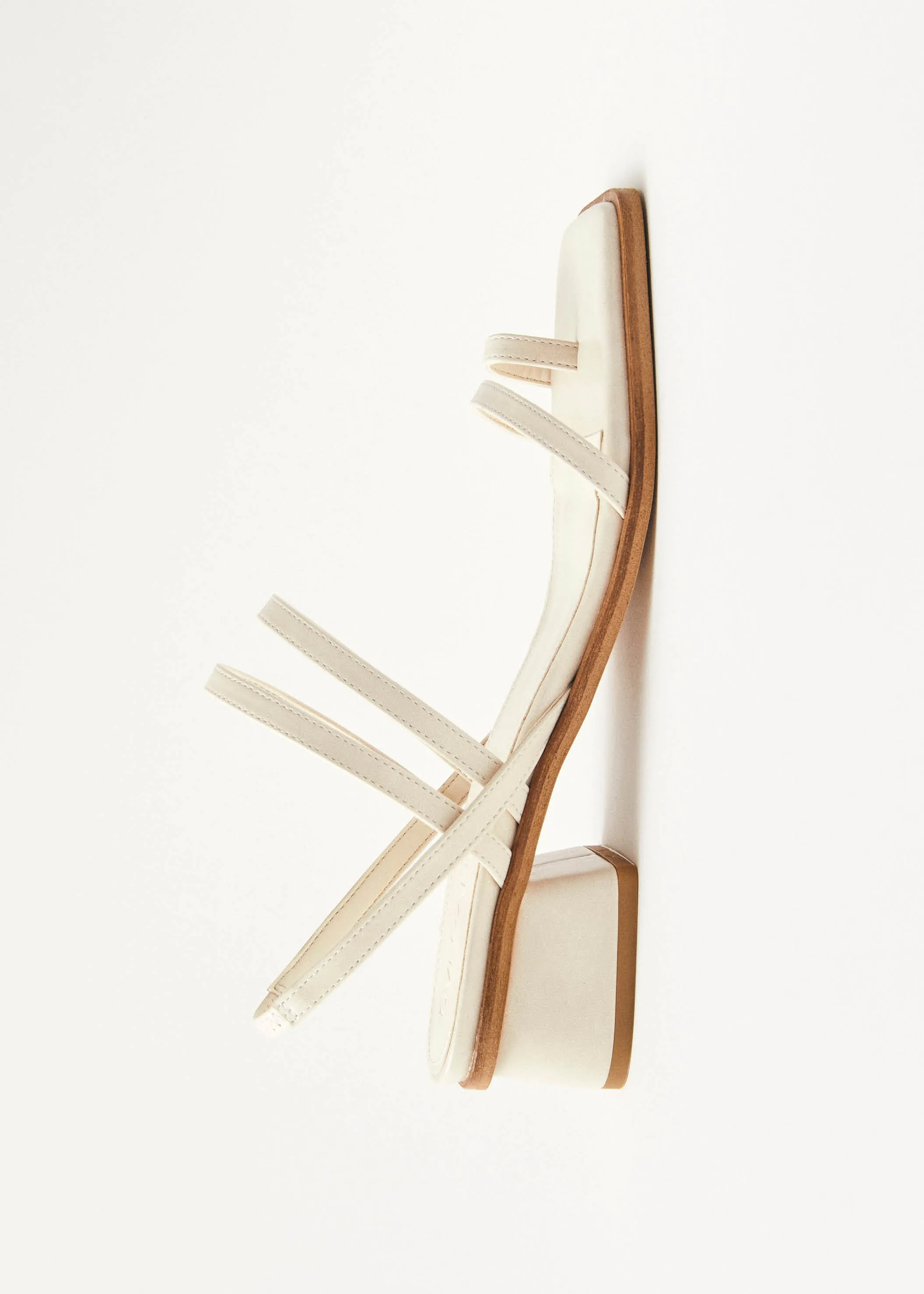 Marlowe Cream Vegan Leather Sandals