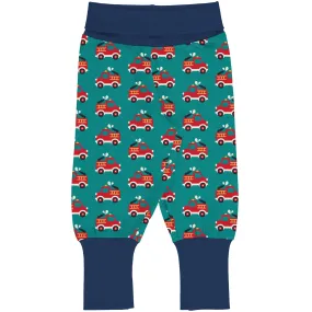 Maxomorra Pick & Mix Fire Truck Cotton Rib Pants