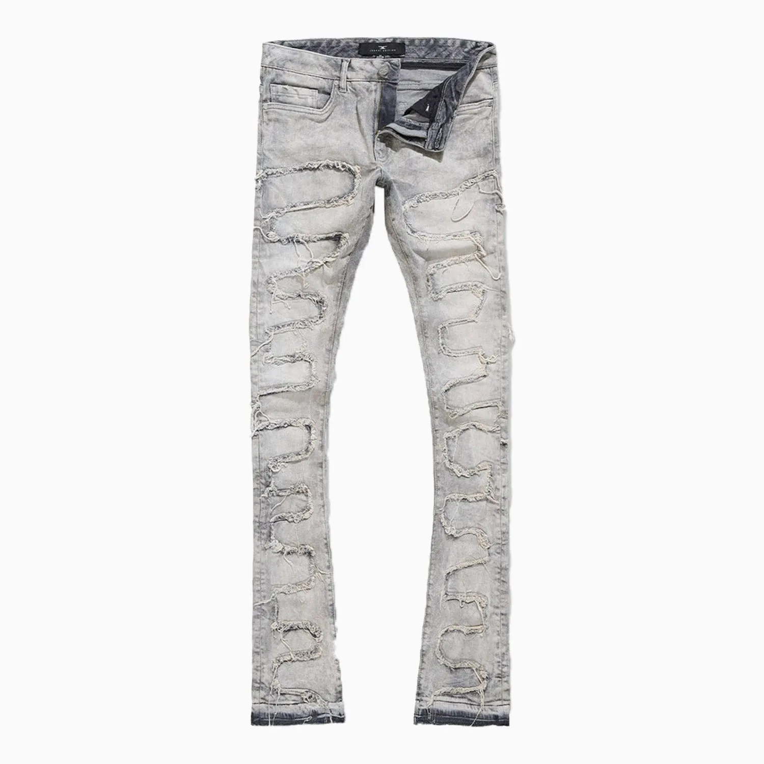 Men's Martin Stacked Python Skinny Denim Pant