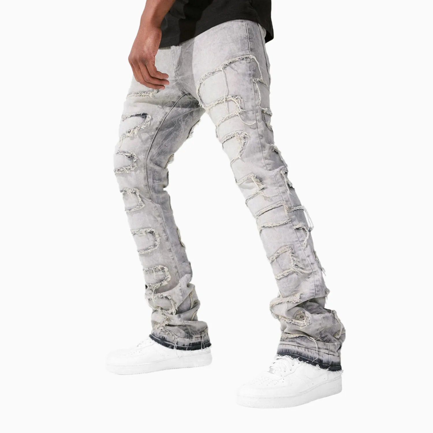 Men's Martin Stacked Python Skinny Denim Pant