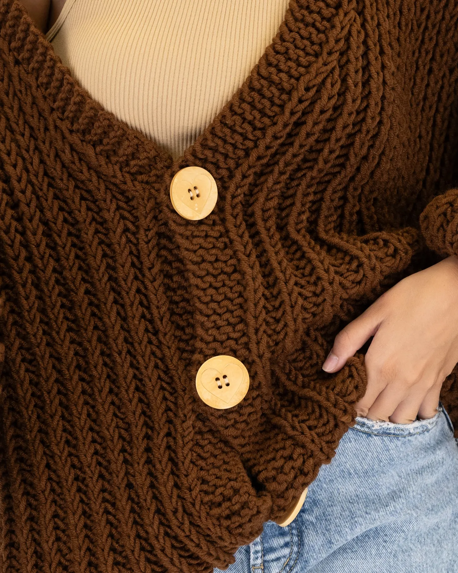 Merino Balloon Cardigan