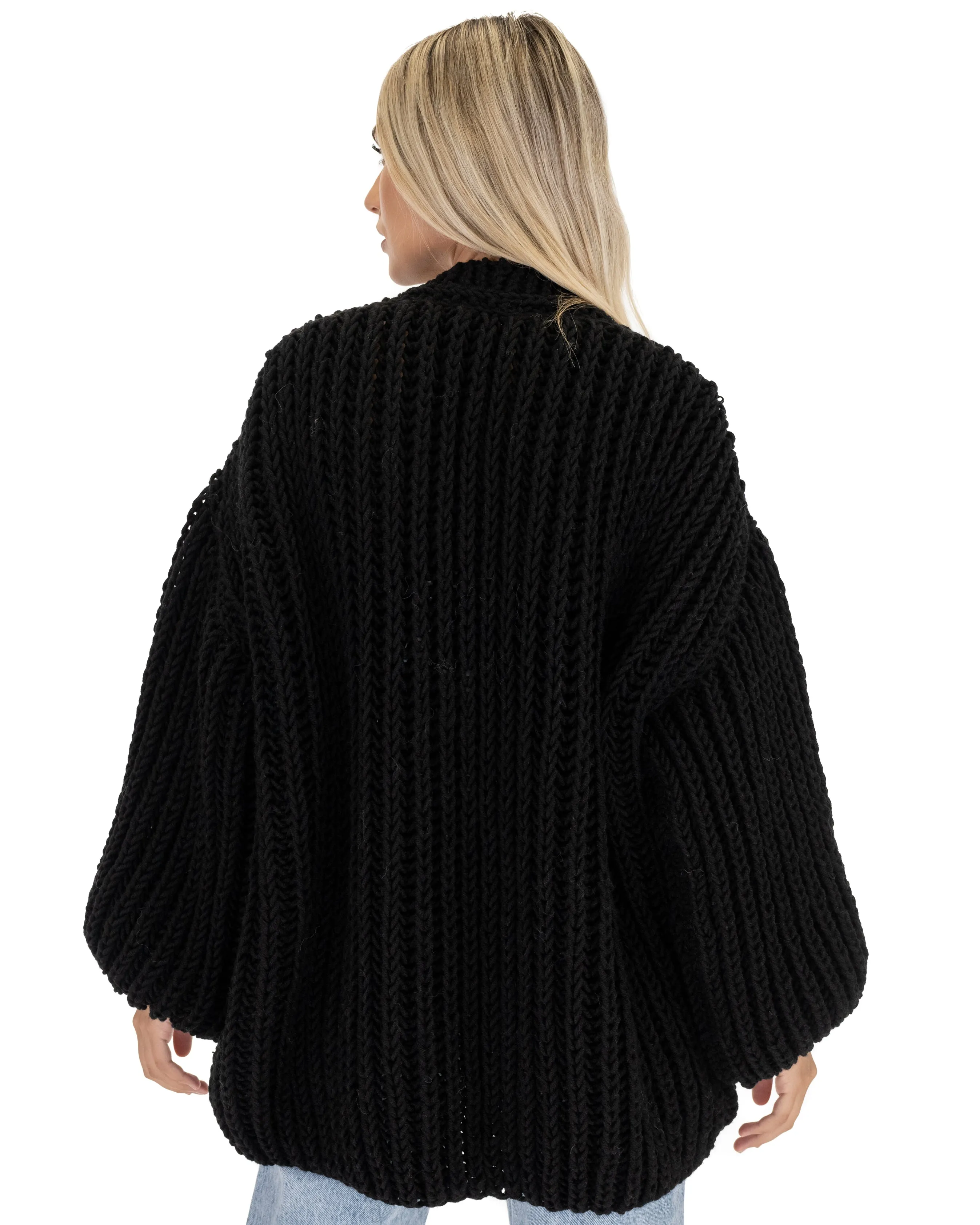 Merino Balloon Cardigan