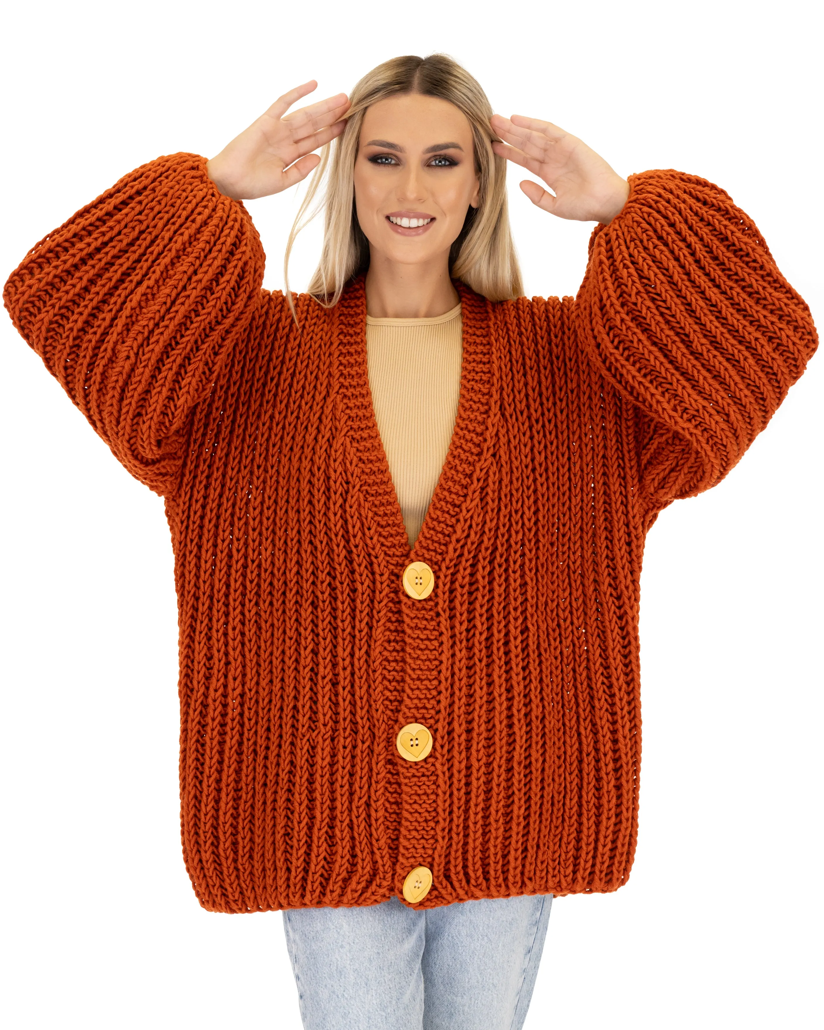 Merino Balloon Cardigan