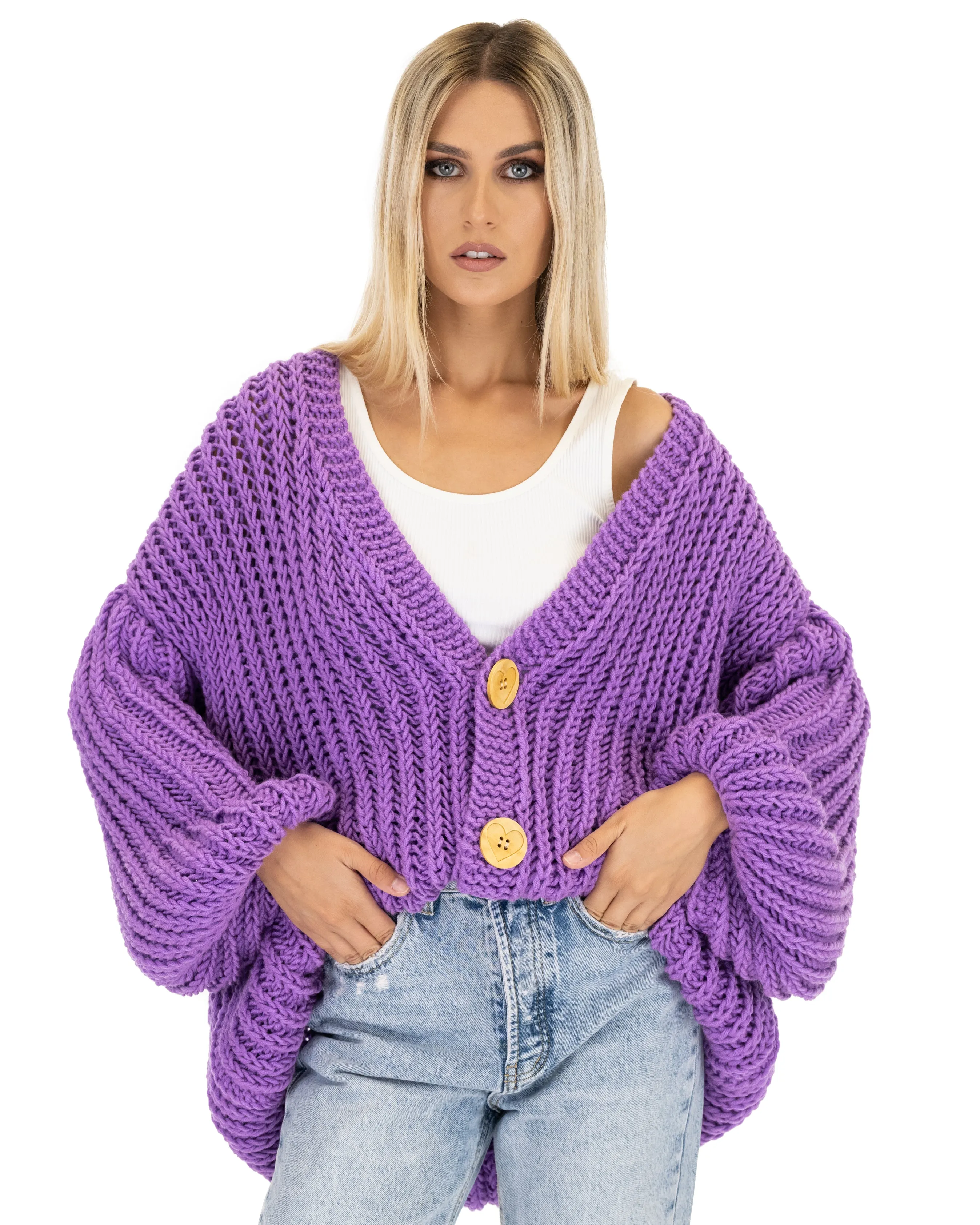 Merino Balloon Cardigan