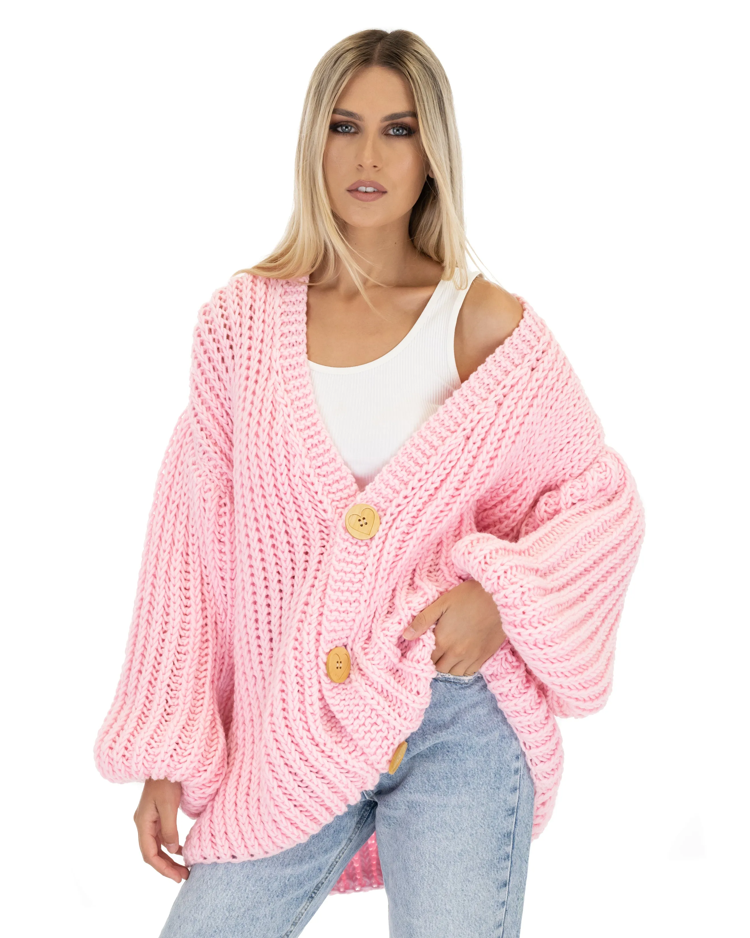 Merino Balloon Cardigan