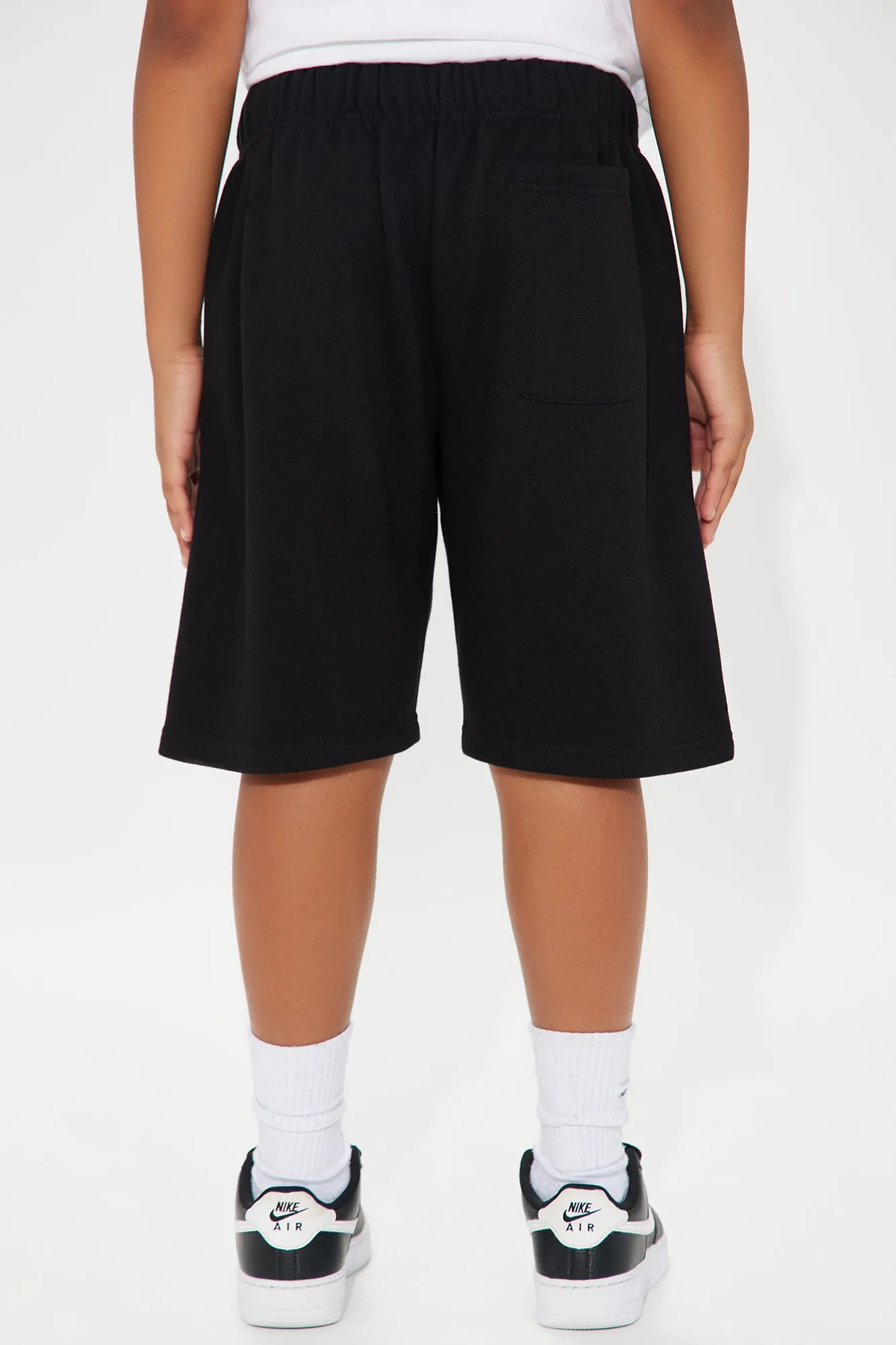 Mini Got A Lot To Say Fleece Shorts - Black/combo